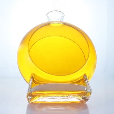 Bottiglia di vetro vuota a tenuta di sughero a fondo spessa per gin whisky rum tequila brandy