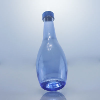 Collare di vetro Disegno unico 2022 Bottiglia vuota blu chiara per Gin Whisky Rum Tequila Brandy