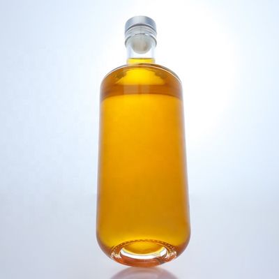 Bottiglia trasparente in vetro con sughero per whisky vodka tequila gin rum 500 ml/700 ml