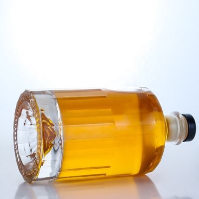 500 ml 700 ml 750 ml Flint Glass Spirit Gin Whisky Vodka Brandy Liquor Flascia con sughero