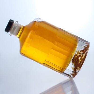 500 ml 700 ml 750 ml Flint Glass Spirit Gin Whisky Vodka Brandy Liquor Flascia con sughero