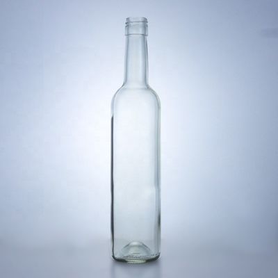 500 ml 700 ml 750 ml 1000 ml Bottiglia di vetro trasparente per il trattamento della superficie del whisky stampato a caldo