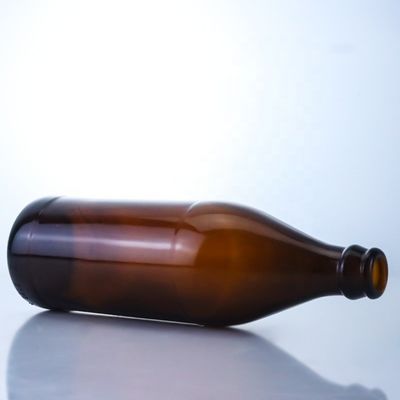 Bottine di vetro vuote con tappi a corona da 700 ml 750 ml Bottella di ambra creativa piccola