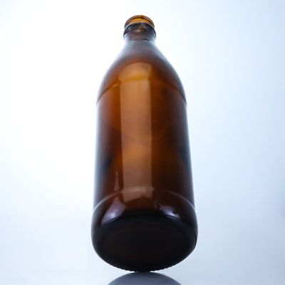 Bottine di vetro vuote con tappi a corona da 700 ml 750 ml Bottella di ambra creativa piccola