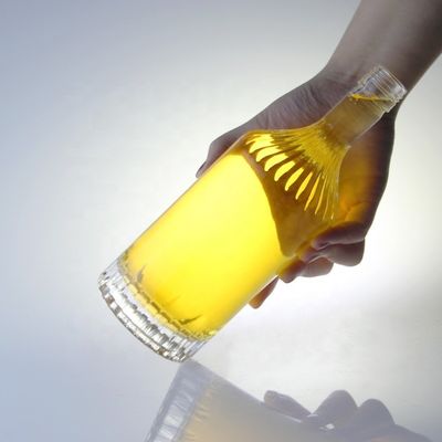 Bottiglia di vetro con tappo a vite per whisky vodka champagne tequila gin rum 750 ml 1000 ml trasparente