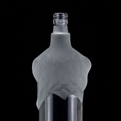 Bottiglia di vetro trasparente da 500 ml a 750 ml per champagne Gin Rum