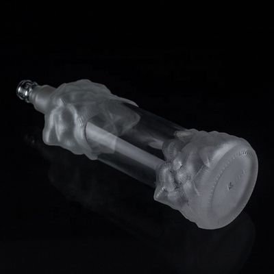 Bottiglia di vetro trasparente da 500 ml a 750 ml per champagne Gin Rum