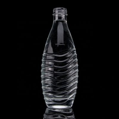 Collare in vetro di vodka 750ml 1000ml Limpio Flint Gin Rum Champagne Tequila Bottiglia di whisky
