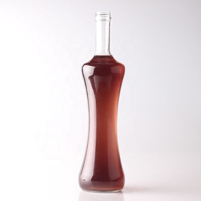 500 ml 750 ml 1000 ml Bottiglia di vetro per tequila Materiale del corpo trasparente personalizzato