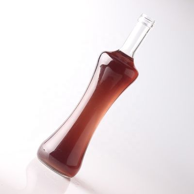 500 ml 750 ml 1000 ml Bottiglia di vetro per tequila Materiale del corpo trasparente personalizzato