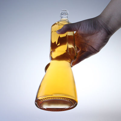 500 ml bottiglia di whisky in vetro pistola forma muffa aperta 700 ml bottiglia di vodka per l'industria delle bevande