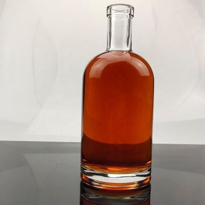 Global Classic Bottle Rotonda 70cl 75cl di vetro per liquori con logo personalizzato