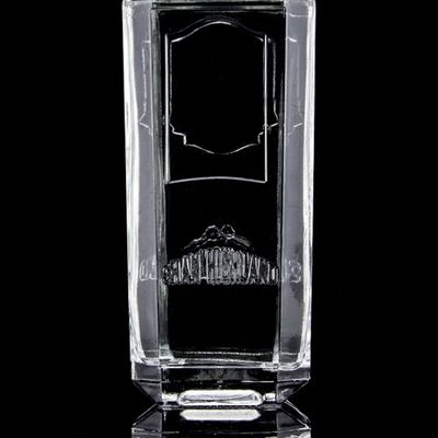 750ml 75cl Super Flint Quadrato Bottiglia in vetro in rilievo con tappo a vite Rum Vodka Whisky