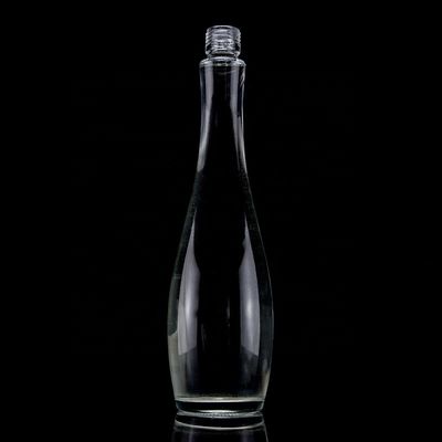 750ml 75cl Super Flint Teardrop in forma di rum Vodka Whisky Bottiglia di vetro con colletto di vetro