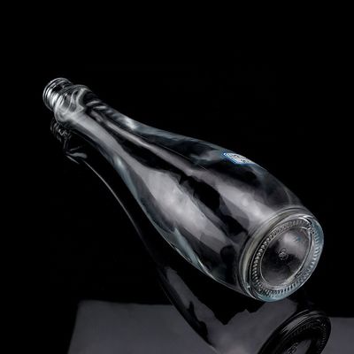 750ml 75cl Super Flint Teardrop in forma di rum Vodka Whisky Bottiglia di vetro con colletto di vetro