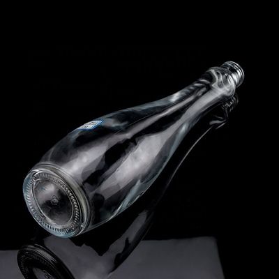 750ml 75cl Super Flint Teardrop in forma di rum Vodka Whisky Bottiglia di vetro con colletto di vetro