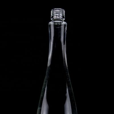 750ml 75cl Super Flint Teardrop in forma di rum Vodka Whisky Bottiglia di vetro con colletto di vetro