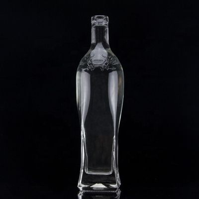 750 ml Super Flint Rotondo Spalla Quadrata Rum Vodka Latte in Vetro Con Corteccia
