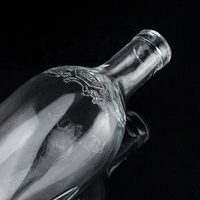 750 ml Super Flint Rotondo Spalla Quadrata Rum Vodka Latte in Vetro Con Corteccia