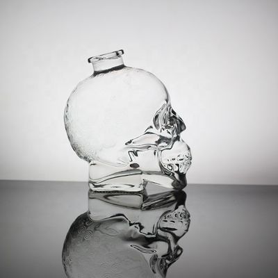 Squisito Frost Glass Skull Face Bottle per liquore Decal Surface Handling