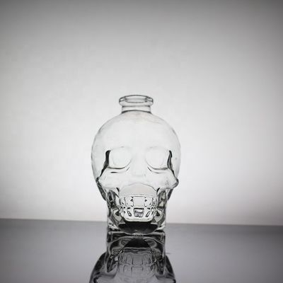 Squisito Frost Glass Skull Face Bottle per liquore Decal Surface Handling