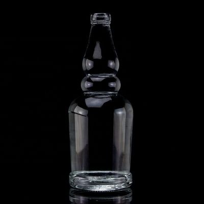Bottiglia di liquore vuota in vetro intagliata 500 ml 750 ml per alcolici distillati di alta qualità