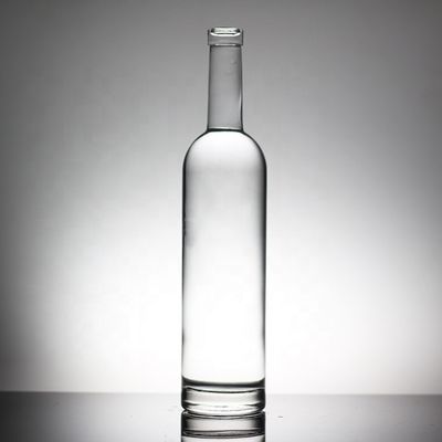 Bottiglia industriale di liquori in cristallo da 750 ml con decorazione a freddo/vernice/stampa
