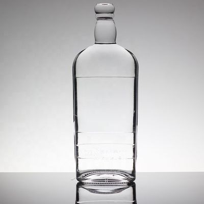 Bottiglia industriale di liquori in cristallo da 750 ml con decorazione a freddo/vernice/stampa