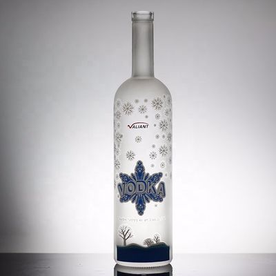 Bottiglia trasparente o personalizzata Colore della bottiglia bottiglia di vetro di vodka personalizzata per ordini in massa