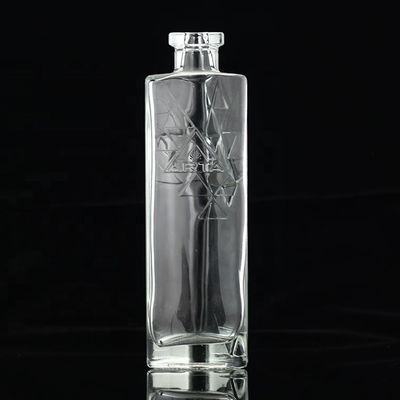 Bottiglia di vetro per bevande industriali Perfetta per whisky vodka rum tequila