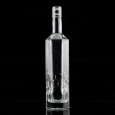 Bottiglia di vetro per bevande industriali Perfetta per whisky vodka rum tequila