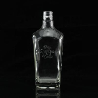 Bottiglia di vetro per bevande industriali Perfetta per whisky vodka rum tequila