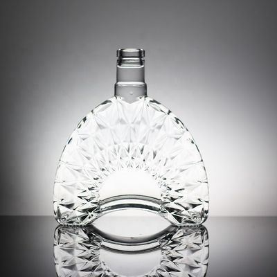 Bottiglia di vetro a forma di bomba da 500 ml per imballaggi personalizzati di liquori