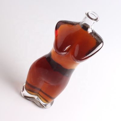 Collare di vetro 75cl Lady Bodi a forma di bottiglia di vetro per vino liquore vodka Design creativo