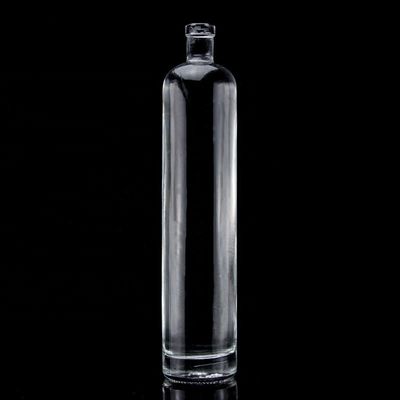 Bottiglia di vetro a forma retta a fondo spessa da 750 ml personalizzata per Super Flint Liquor