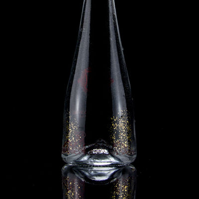 Stampa a schermo a forma di cono Vodka Whisky Liquor Bottiglia di vetro 750 ml con vetro Super Flint