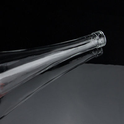 Stampa a schermo a forma di cono Vodka Whisky Liquor Bottiglia di vetro 750 ml con vetro Super Flint